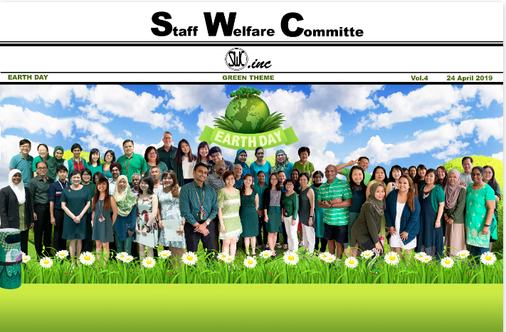 A group of people from the staff welfare committee